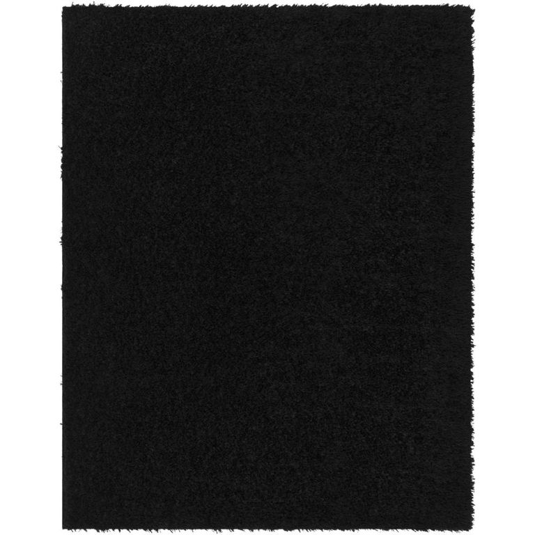 Moda Rug - High Pile Shaggy - Black - Sizes Available