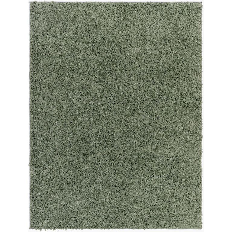 Moda Rug - High Pile Shaggy - Green - Sizes Available