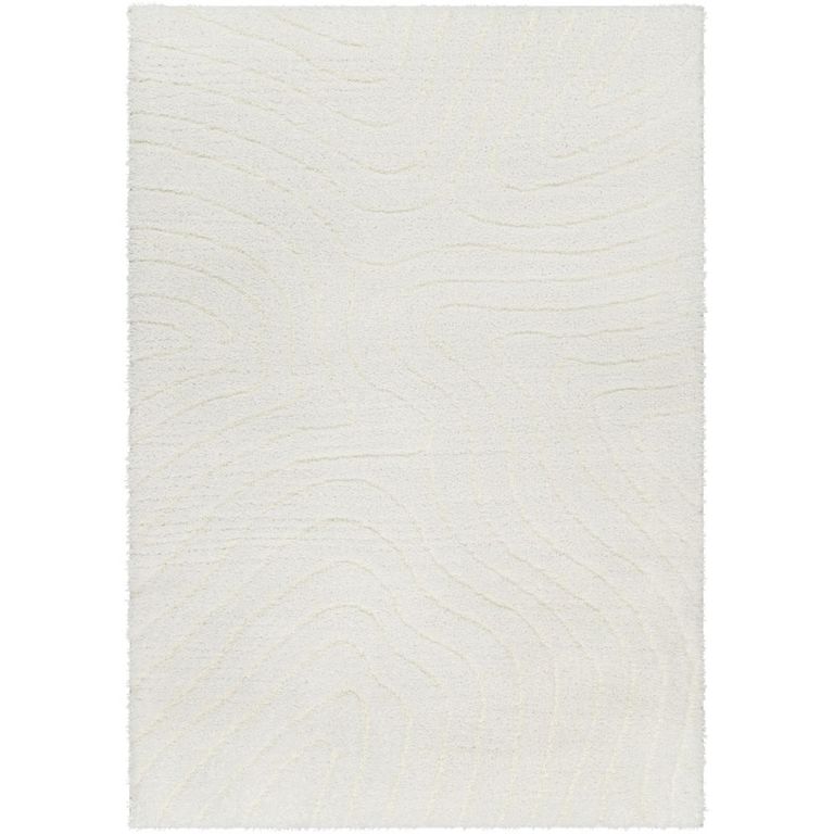 Nomadic Rug - Shaggy Modern Plush Pile - Beige - Sizes Available