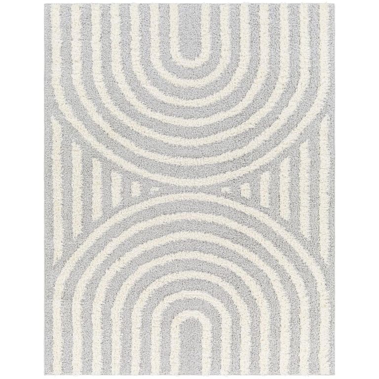 Rodos Rug - Modern Shaggy - RDO2330 - Light Slate - Sizes Available