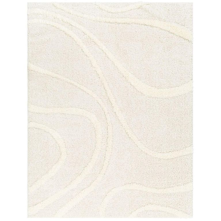 Rodos Rug - Modern Shaggy - RDO2341 - Beige - Sizes Available