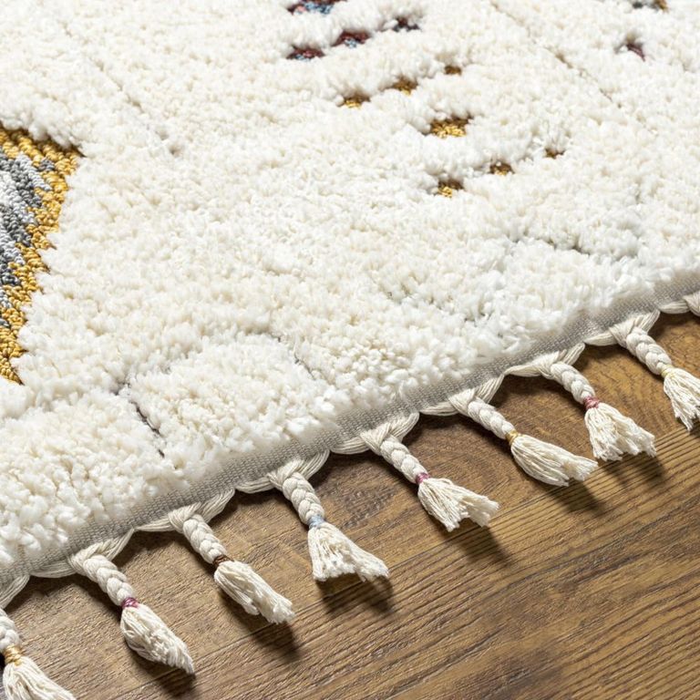 Lofty Rug - Shaggy Modern Boho Plush Pile - LOF2303 - Ivory - Sizes Available