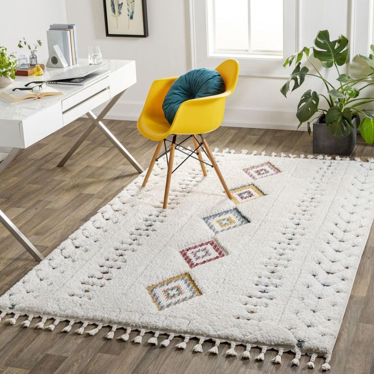 Lofty Rug - Shaggy Modern Boho Plush Pile - LOF2303 - Ivory - Sizes Available