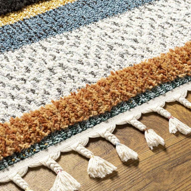 Lofty Rug - Shaggy Modern Boho Plush Pile - Cream - Sizes Available