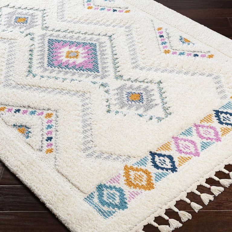 Lofty Runner - Shaggy Modern Boho Plush Pile - Ivory - 80cm x 220cm