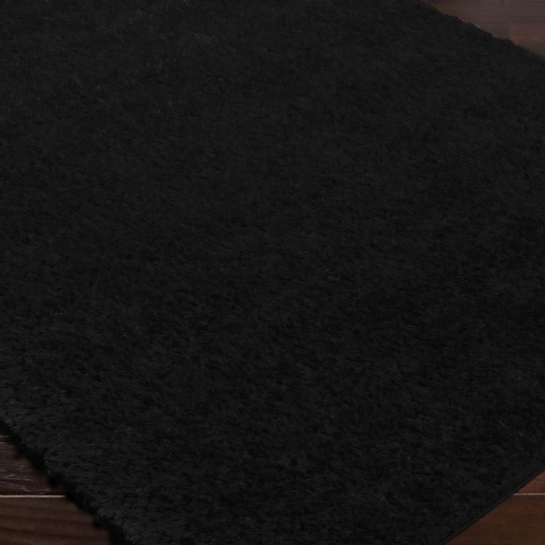 Moda Rug - High Pile Shaggy - Black - Sizes Available