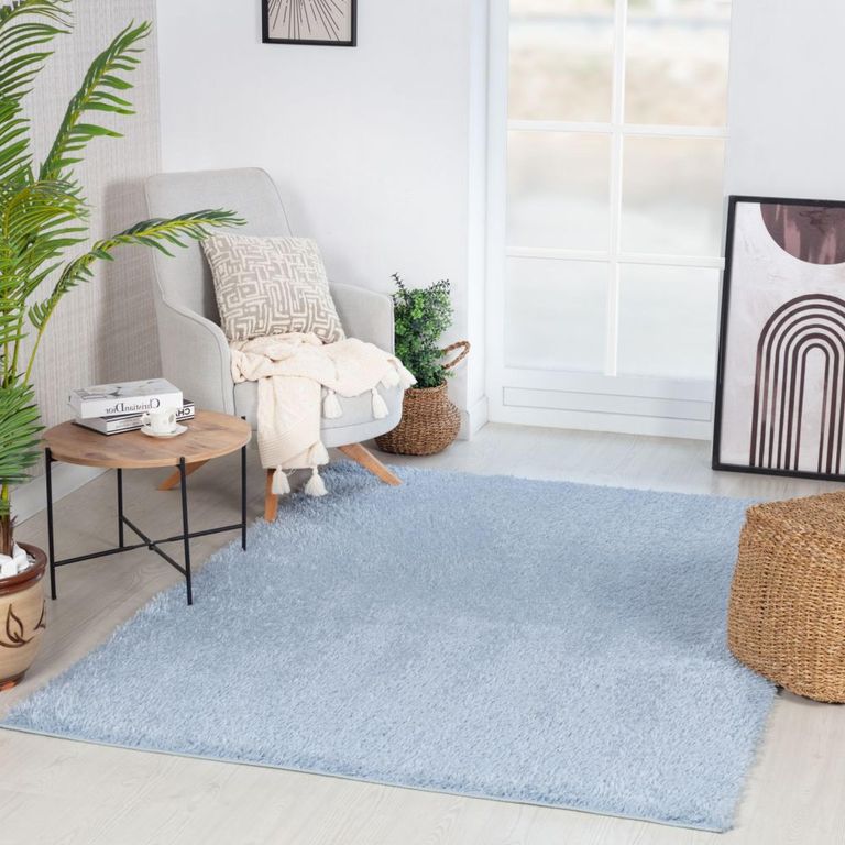 Moda Rug - High Pile Shaggy - Blue - Sizes Available