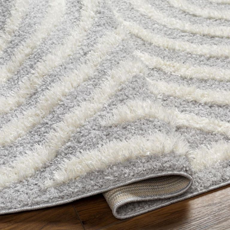 Rodos Rug - Modern Shaggy - RDO2330 - Light Slate - Sizes Available