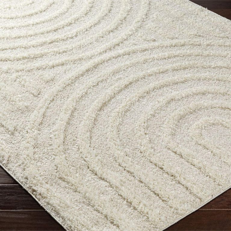 Rodos Rug - Modern Shaggy - RDO2328 - Beige - Sizes Available