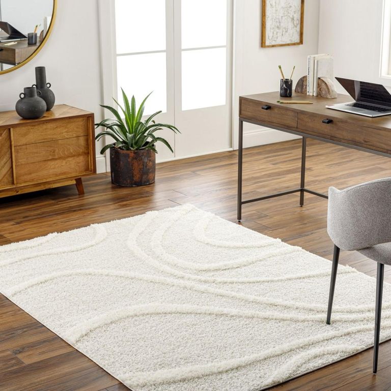 Rodos Rug - Modern Shaggy - RDO2341 - Beige - Sizes Available