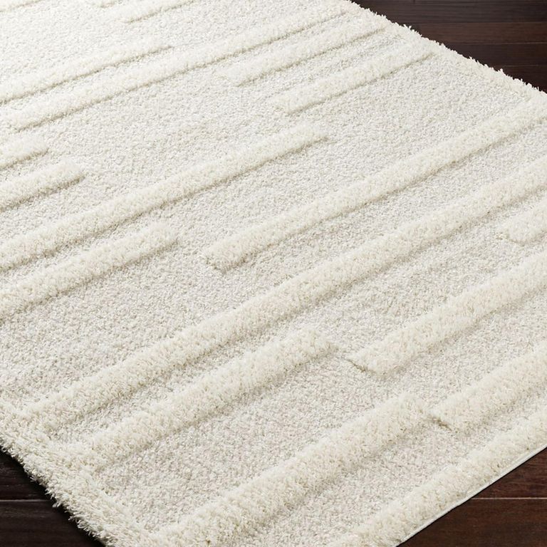 Rodos Rug - Modern Shaggy - RDO2352 - Beige - Sizes Available