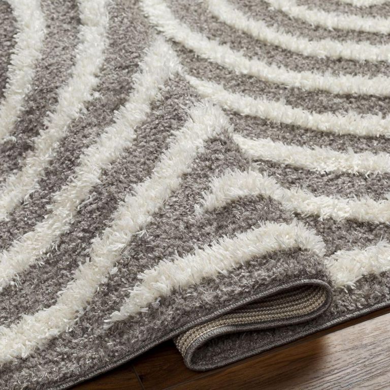 Rodos Rug - Modern Shaggy - Charcoal - Sizes Available