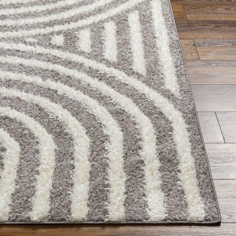 Rodos Rug - Modern Shaggy - Charcoal - Sizes Available