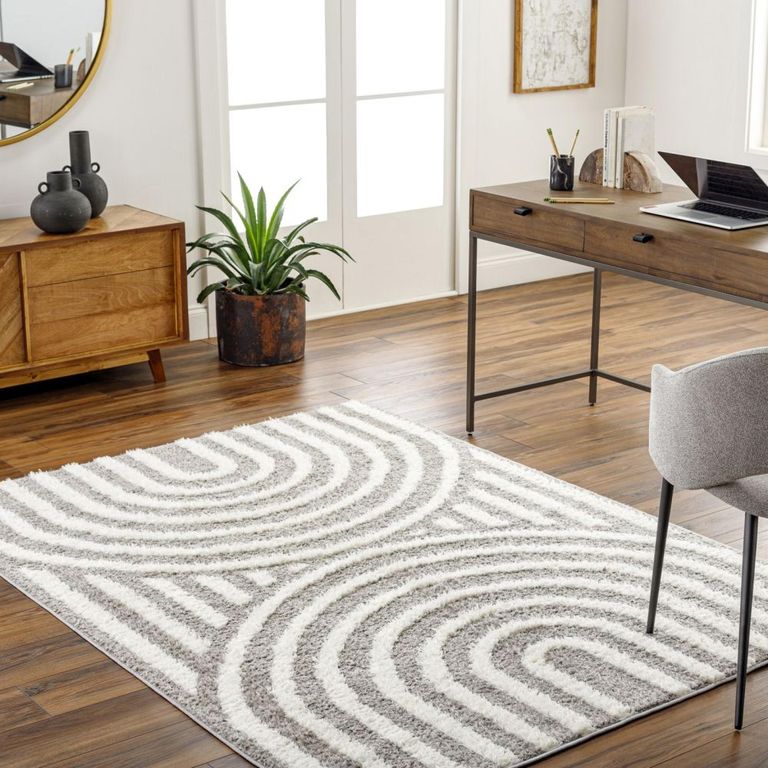 Rodos Rug - Modern Shaggy - Charcoal - Sizes Available