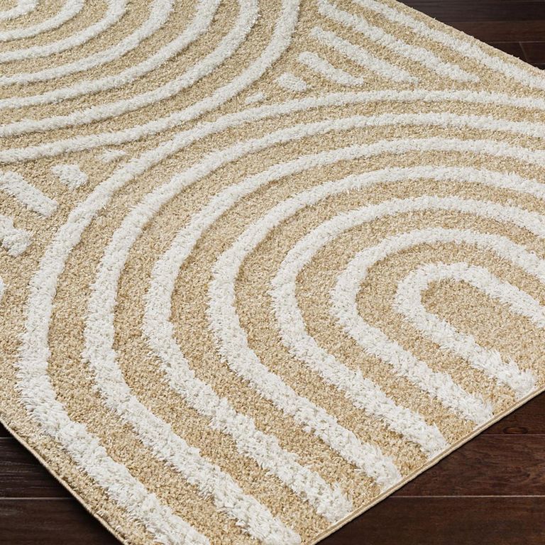 Rodos Rug - Modern Shaggy - RDO2331 - Mustard - Sizes Available
