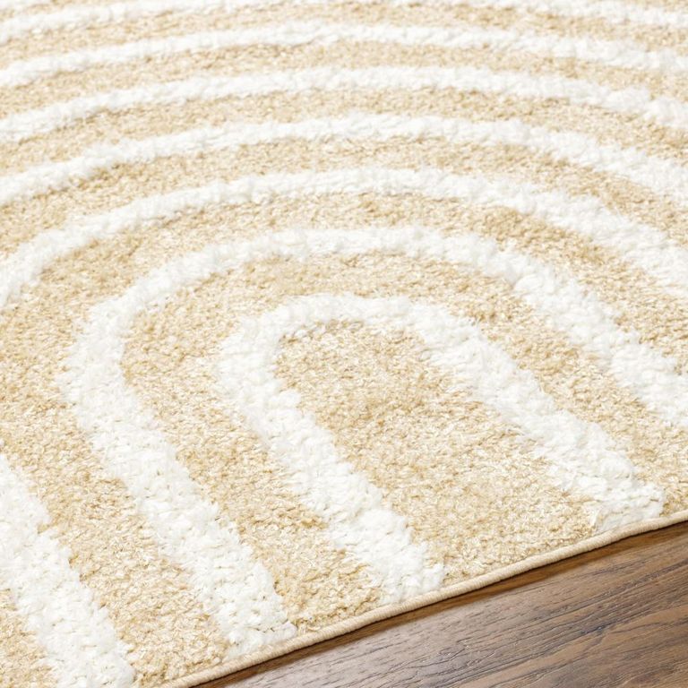Rodos Rug - Modern Shaggy - RDO2331 - Mustard - Sizes Available