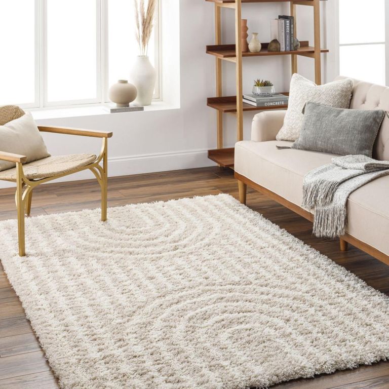 Urban Rug - Shaggy Modern Plush Pile - USG2315 - Beige - Sizes Available