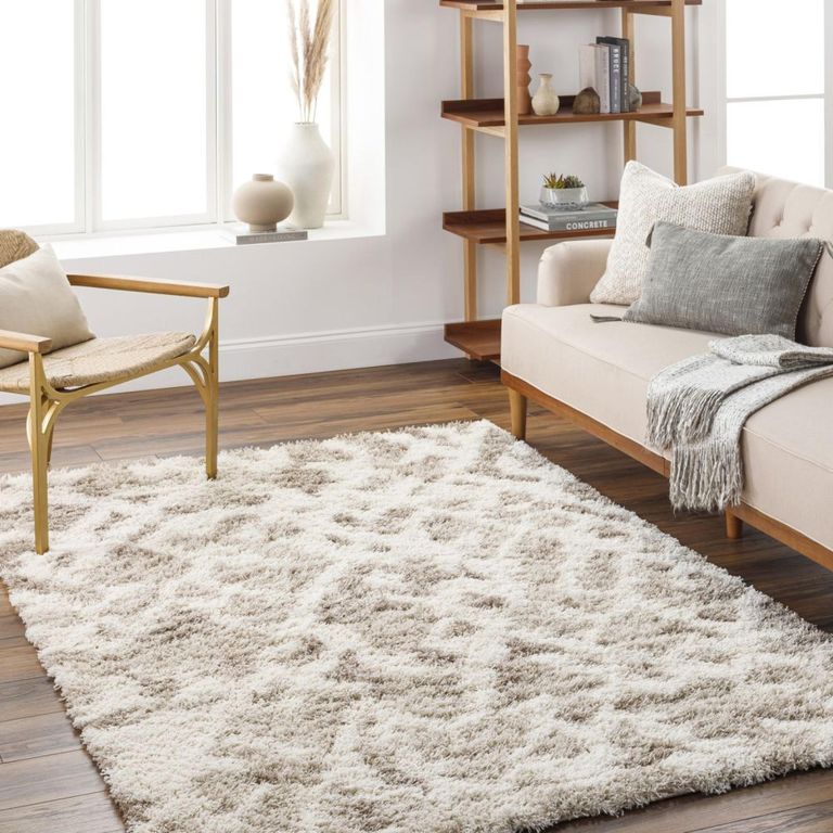 Urban Rug - Shaggy Modern Plush Pile - USG2323 - Beige - Sizes Available