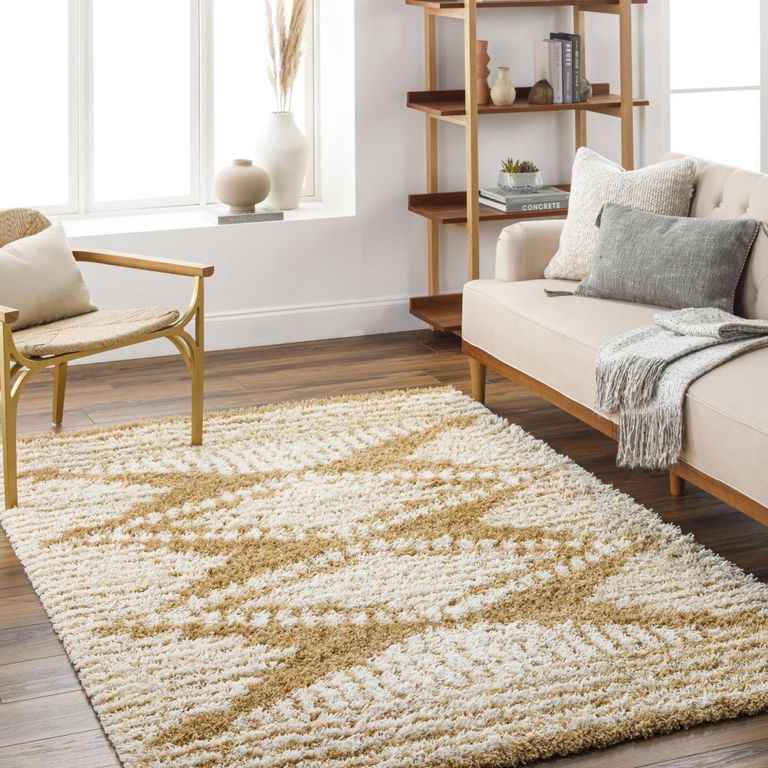 Urban Rug - Shaggy Modern Plush Pile - USG2327 - Brown - Sizes Available