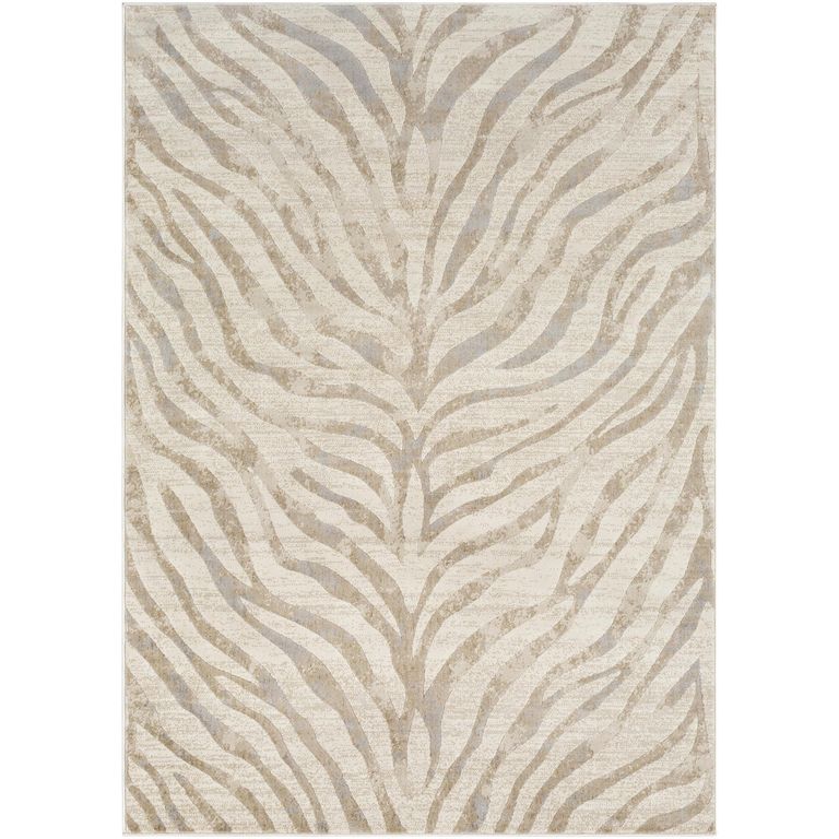 City Rug - Boho Zebra - Light Grey - Sizes Available