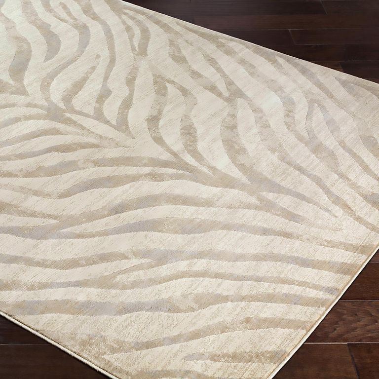 City Rug - Boho Zebra - Light Grey - Sizes Available