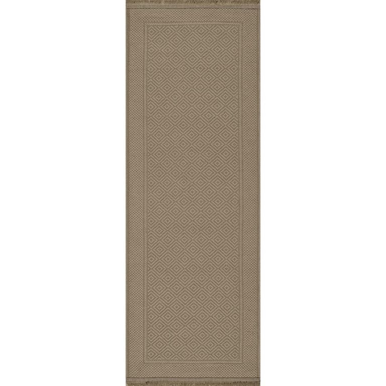 Mystery Runner - Machine Washable Boho Jute - MYS2300 - Tan - 79cm x 220cm