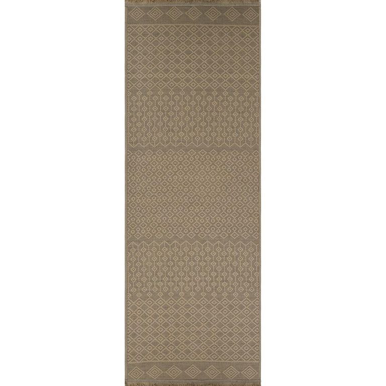 Mystery Runner - Machine Washable Boho Jute - MYS2303 - Tan - 79cm x 220cm