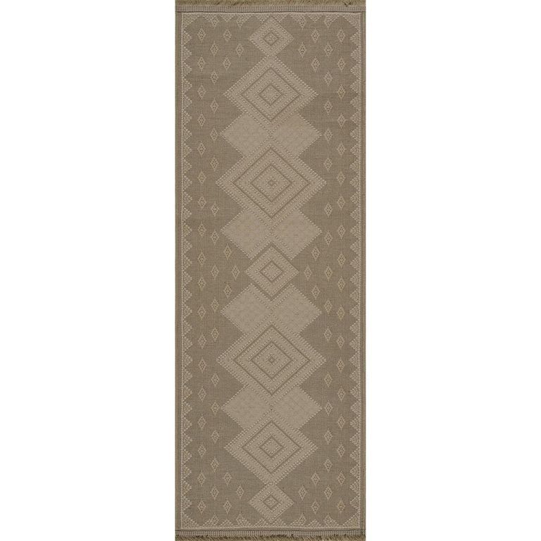 Mystery Runner - Machine Washable Boho Jute - MYS2305 - Tan - 79cm x 220cm