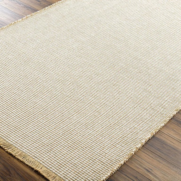 Kimi Runner - Solid & Border Boho Jute - BOKM2302 - Brown - 80cm x 220cm