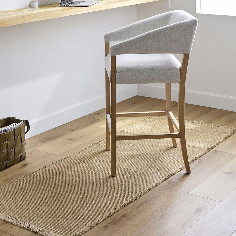 Kimi Runner - Solid & Border Boho Jute - BOKM2301 - Brown - 80cm x 220cm