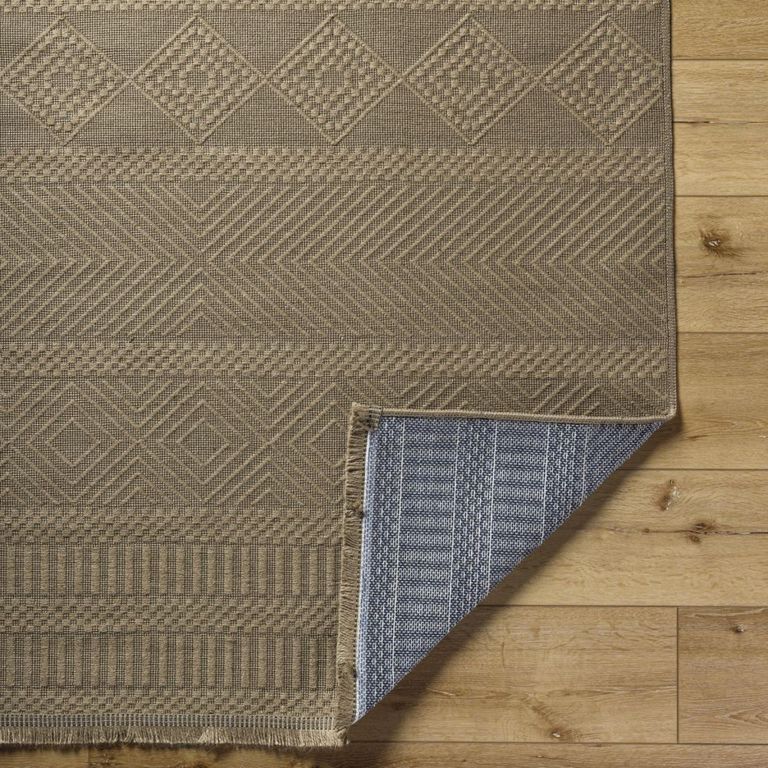 Mystery Runner - Machine Washable Boho Jute - MYS2301 - Tan - 79cm x 220cm