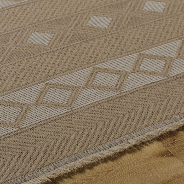 Mystery Runner - Machine Washable Boho Jute - MYS2302 - Tan - 79cm x 220cm