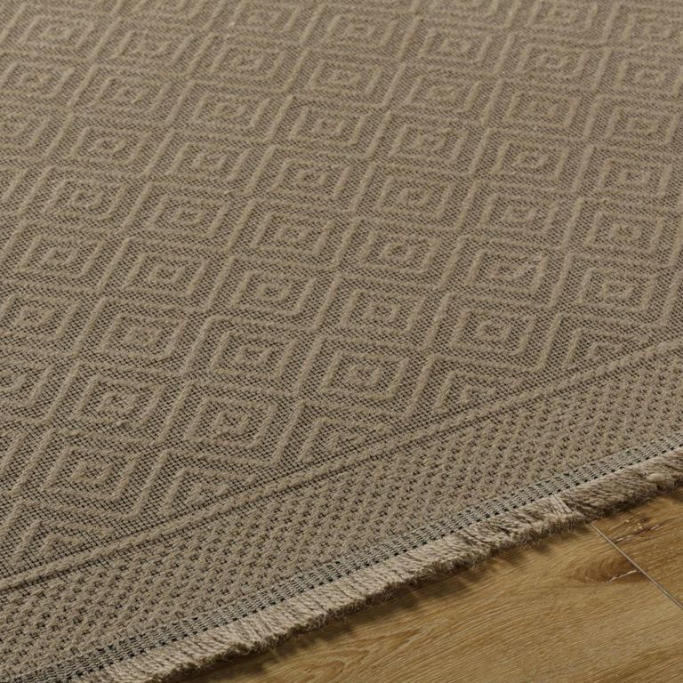 Mystery Rug - Machine Washable Boho Jute - MYS2300 - Tan - Sizes Available