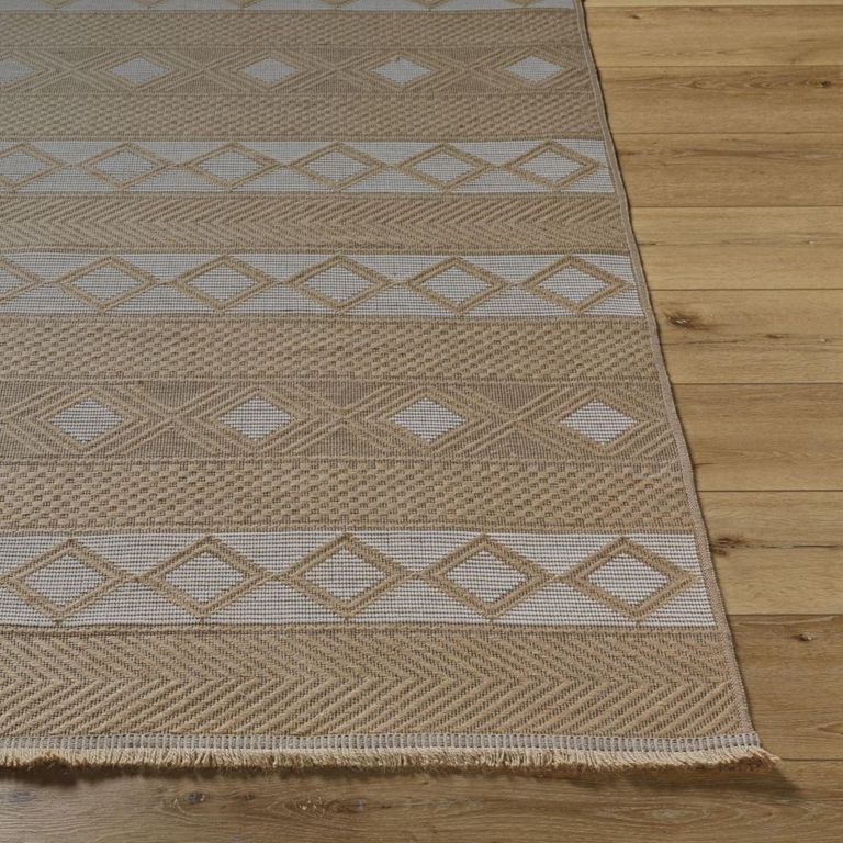 Mystery Rug - Machine Washable Boho Jute - MYS2302 - Tan - Sizes Available