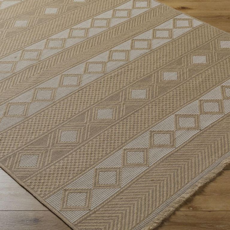 Mystery Rug - Machine Washable Boho Jute - MYS2302 - Tan - Sizes Available