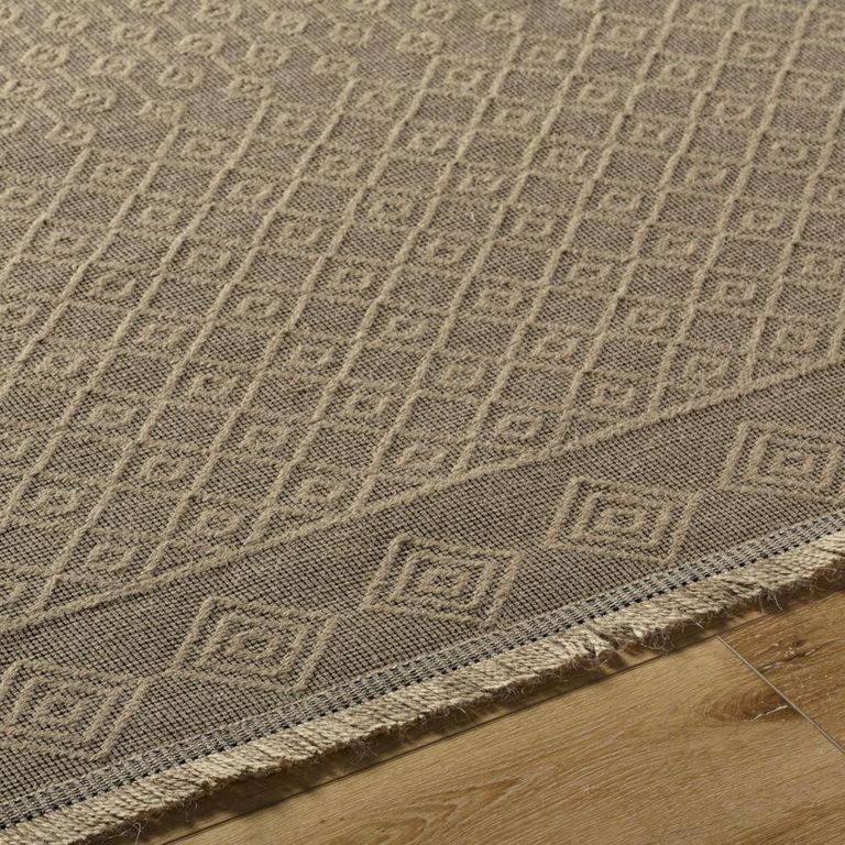 Mystery Rug - Machine Washable Boho Jute - MYS2303 - Tan - Sizes Available