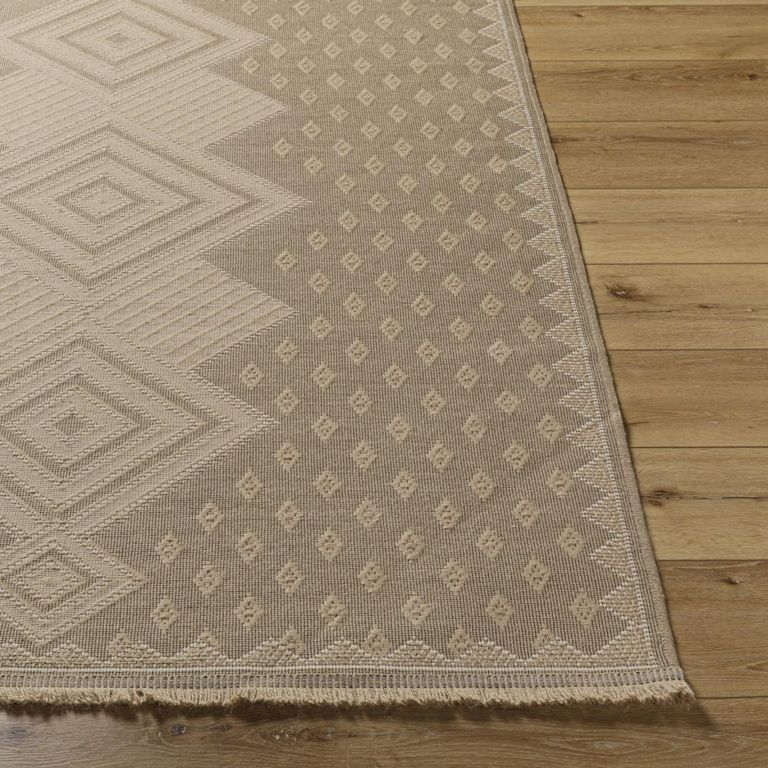 Mystery Rug - Machine Washable Boho Jute - MYS2305 - Tan - Sizes Available