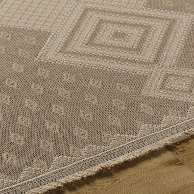 Mystery Rug - Machine Washable Boho Jute - MYS2305 - Tan - Sizes Available