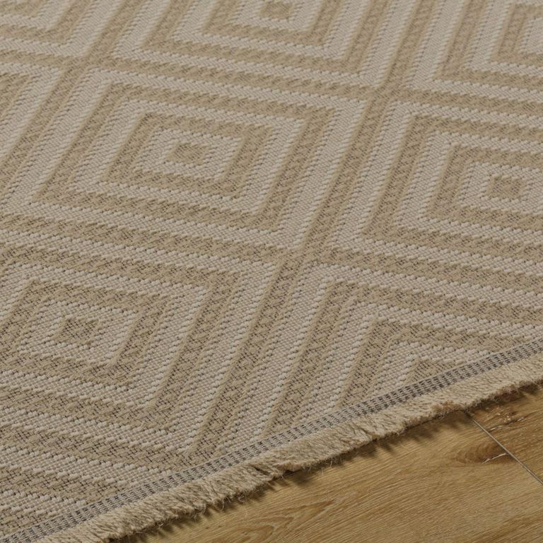 Mystery Rug - Machine Washable Boho Jute - MYS2306 - Tan - Sizes Available