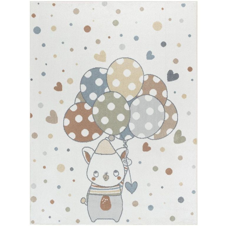 Lillian Kids Rug - Machine Washable - LLL2340 - Beige - Sizes Available