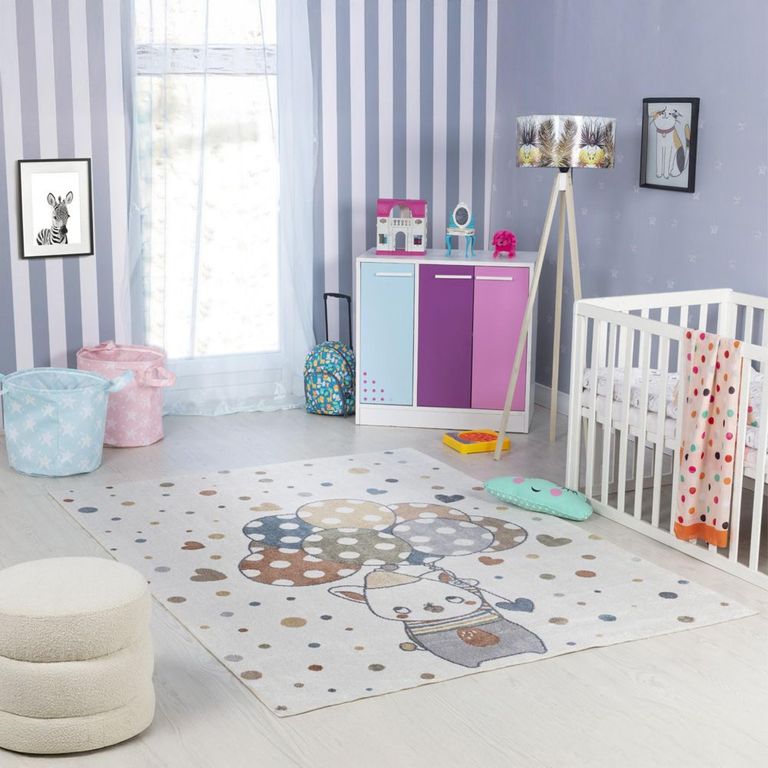 Lillian Kids Rug - Machine Washable - LLL2340 - Beige - Sizes Available