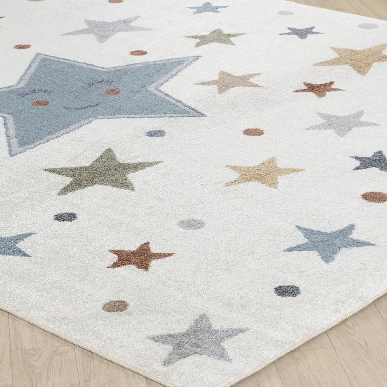 Lillian Kids Rug - Machine Washable - LLL2343 - Beige - Sizes Available