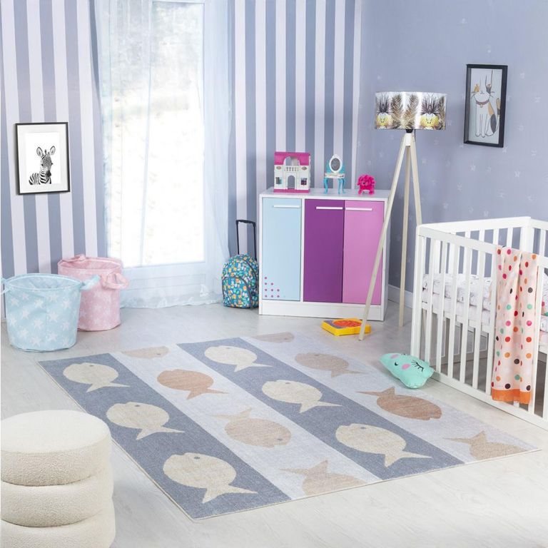 Lillian Kids Rug - Machine Washable - LLL2345 - Beige - Sizes Available