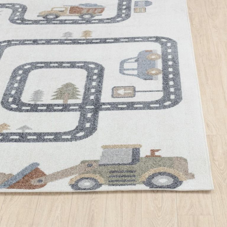 Lillian Kids Rug - Machine Washable - LLL2347 - Beige - Sizes Available