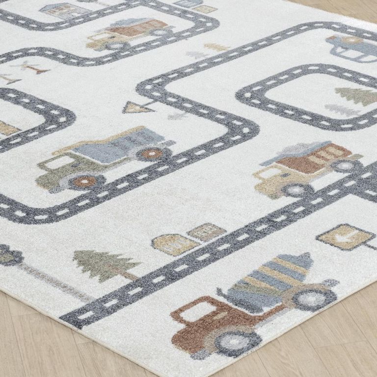 Lillian Kids Rug - Machine Washable - LLL2347 - Beige - Sizes Available