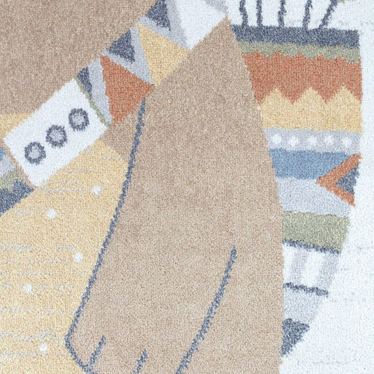 Lillian Kids Rug - Machine Washable - LLL2350 - Beige - Sizes Available