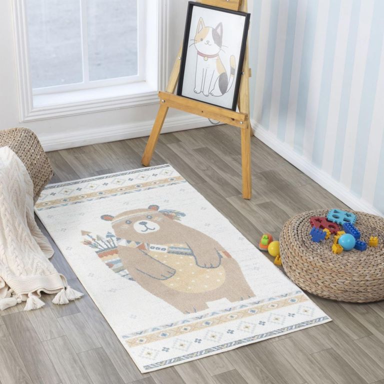 Lillian Kids Rug - Machine Washable - LLL2350 - Beige - Sizes Available