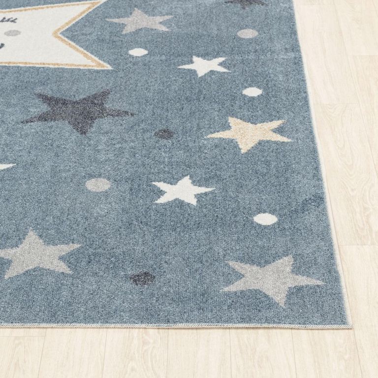 Lillian Kids Rug - Machine Washable - LLL2342 - Blue - Sizes Available