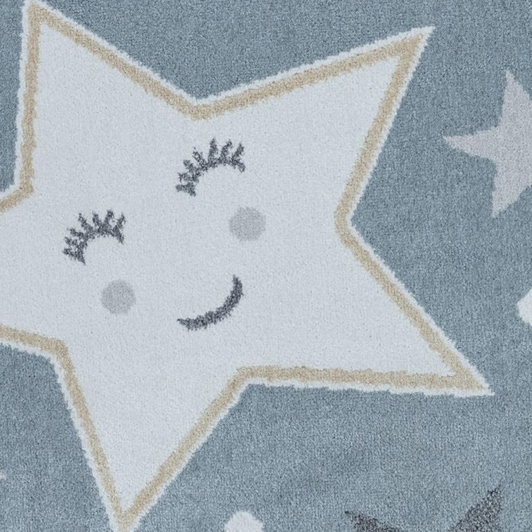 Lillian Kids Rug - Machine Washable - LLL2342 - Blue - Sizes Available