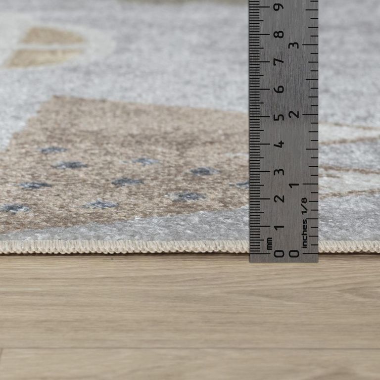 Lillian Kids Rug - Machine Washable - LLL2349 - Light Grey - Sizes Available